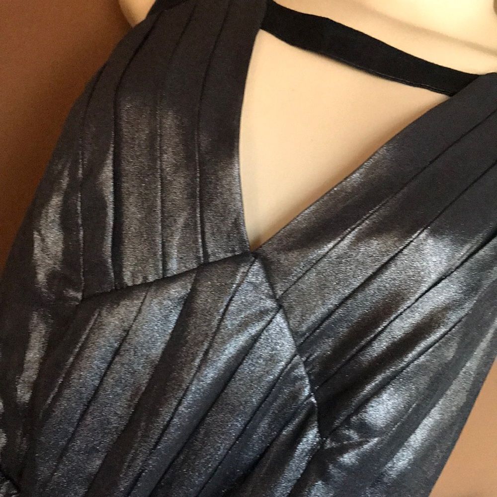 BCBG Silver formal gown dress Small - Picture 2 of 5